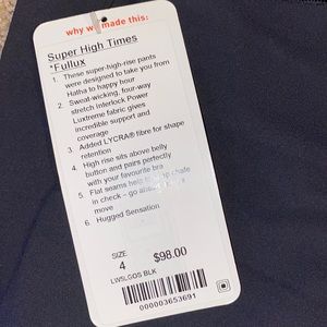 Lululemon super high times leggings